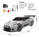 Carrinho Controle Remoto Drift Bateria Recarregavel 4x4 Nissan Gtr